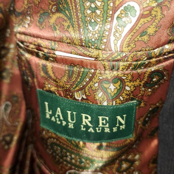 Lauren Ralph Lauren corduroy blazer - Macy's men's store - 44L black - Picture 2 of 4